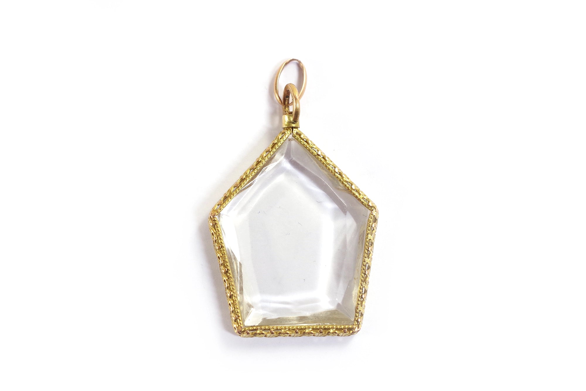 Pendentif porte-photo pentagonal