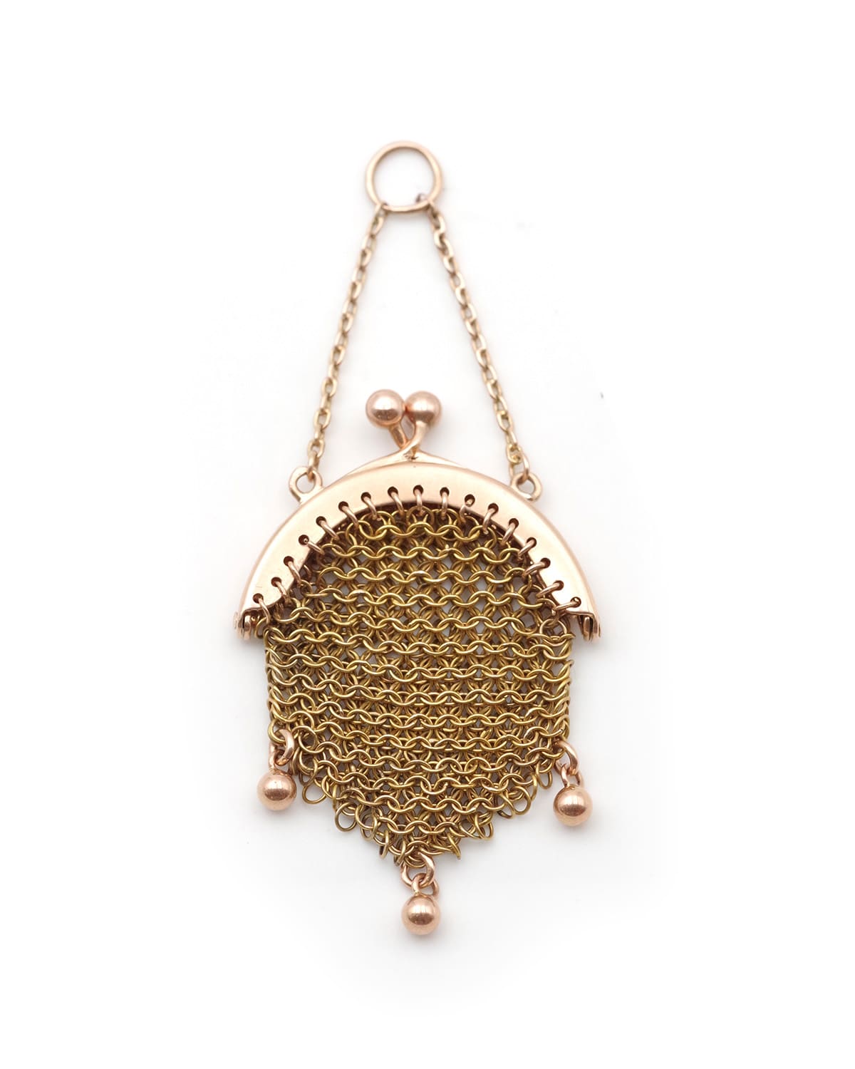 Pendentif bourse en or
