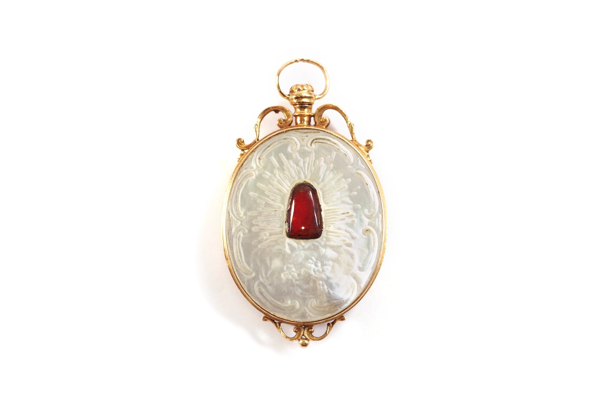 Pendentif reliquaire ouvrant XVIIIe