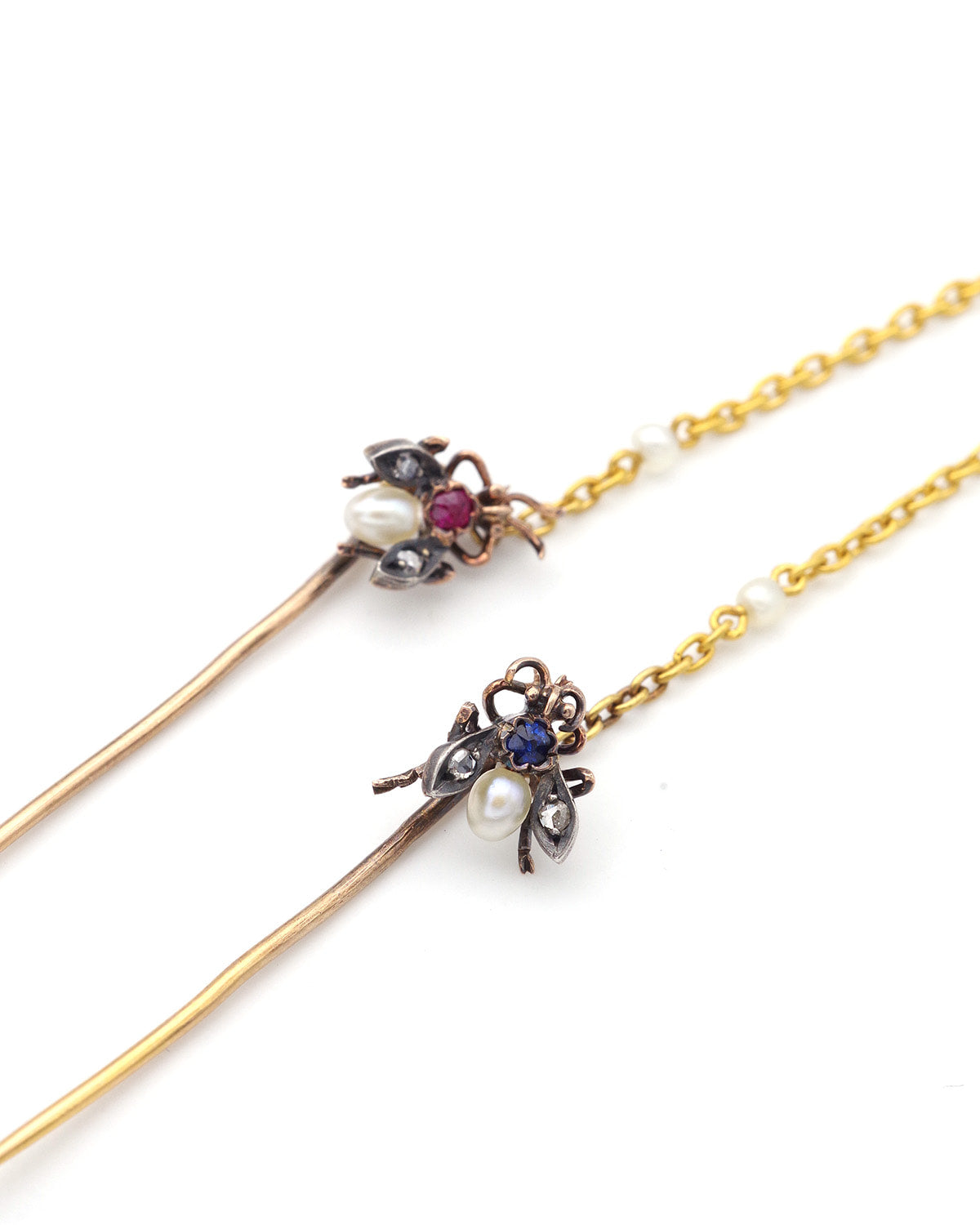 Epingle ancienne insecte en or
