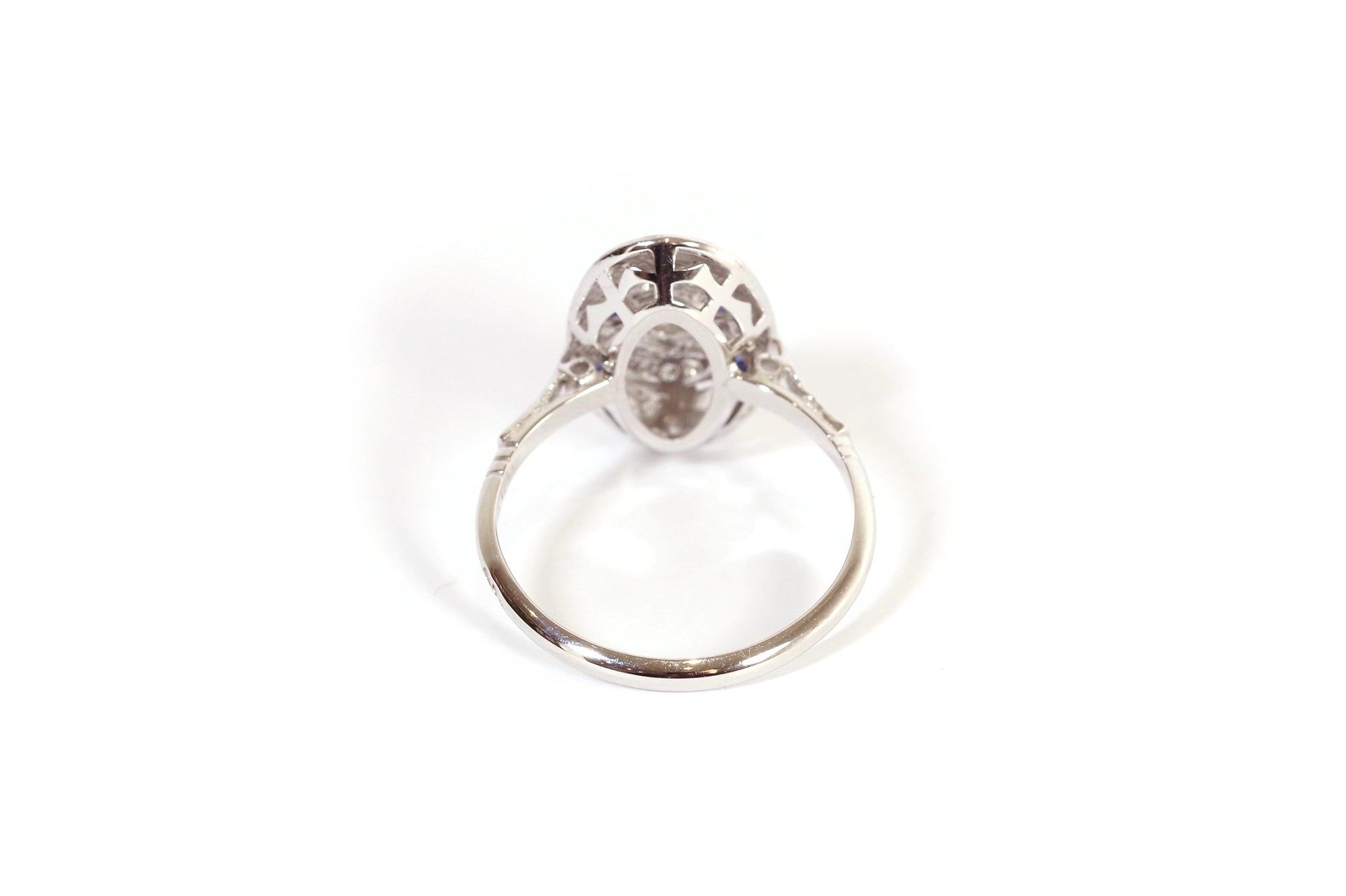 bague diamants saphirs art deco