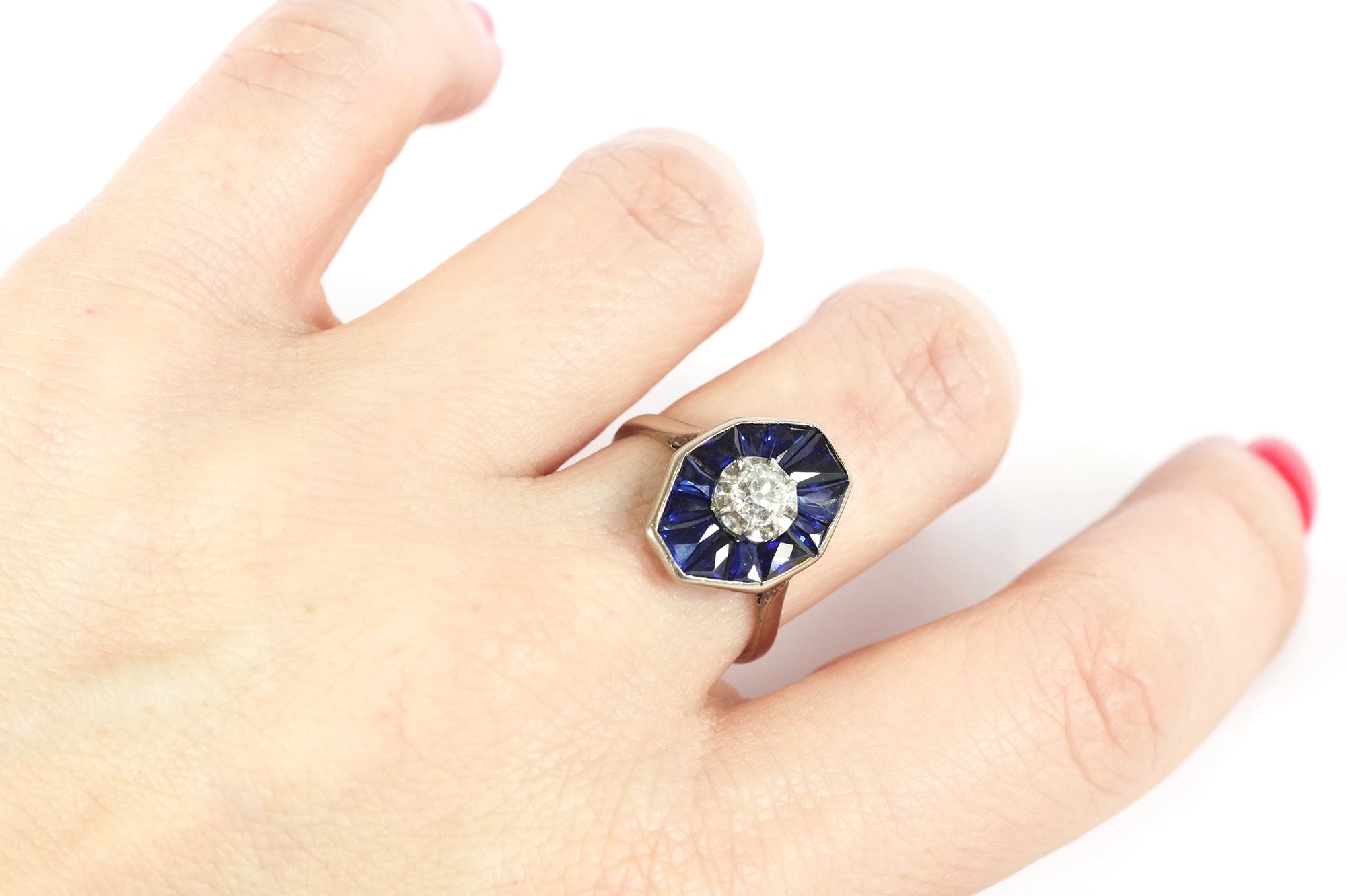 wedding sapphire diamond ring