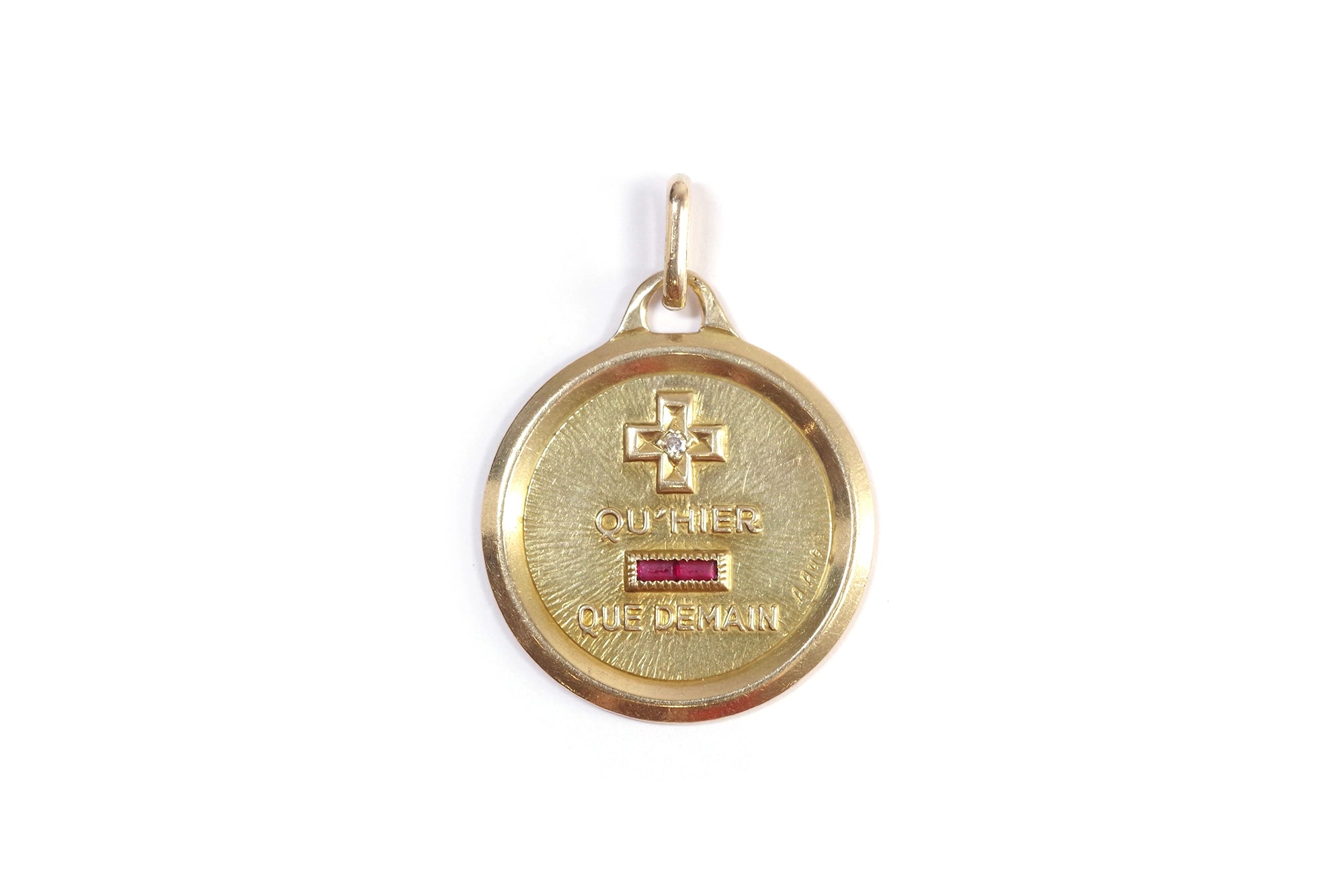 Médaille d'amour Augis médium en or