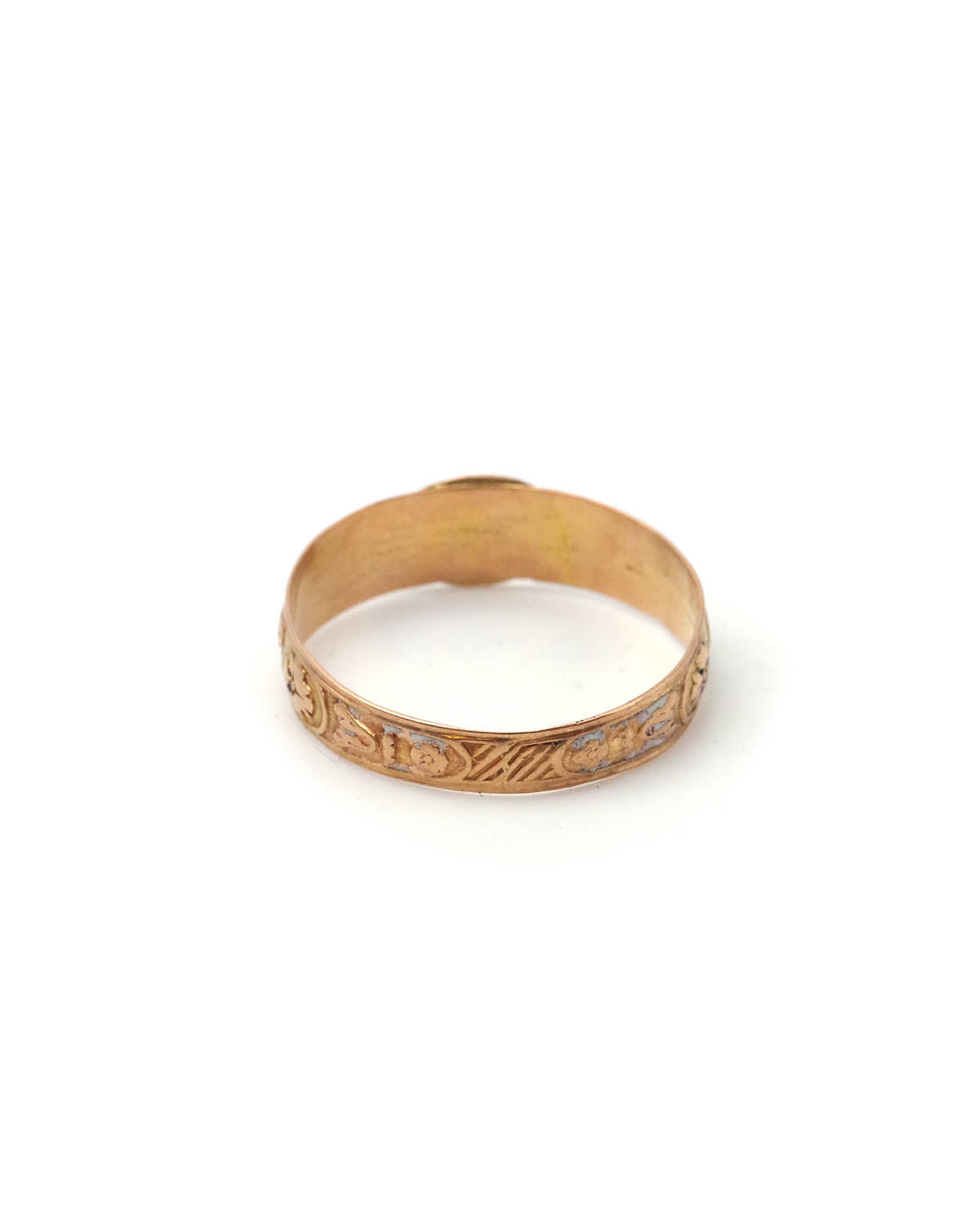 Gold man signet ring