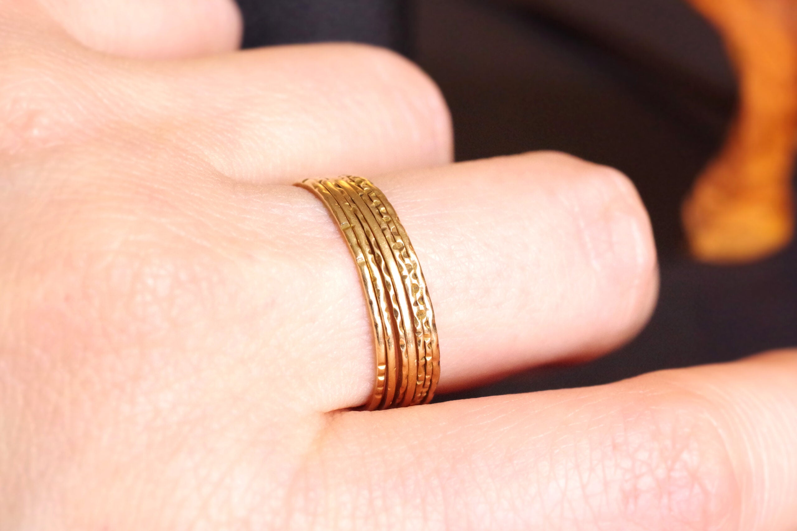 bague semainier en or 14k