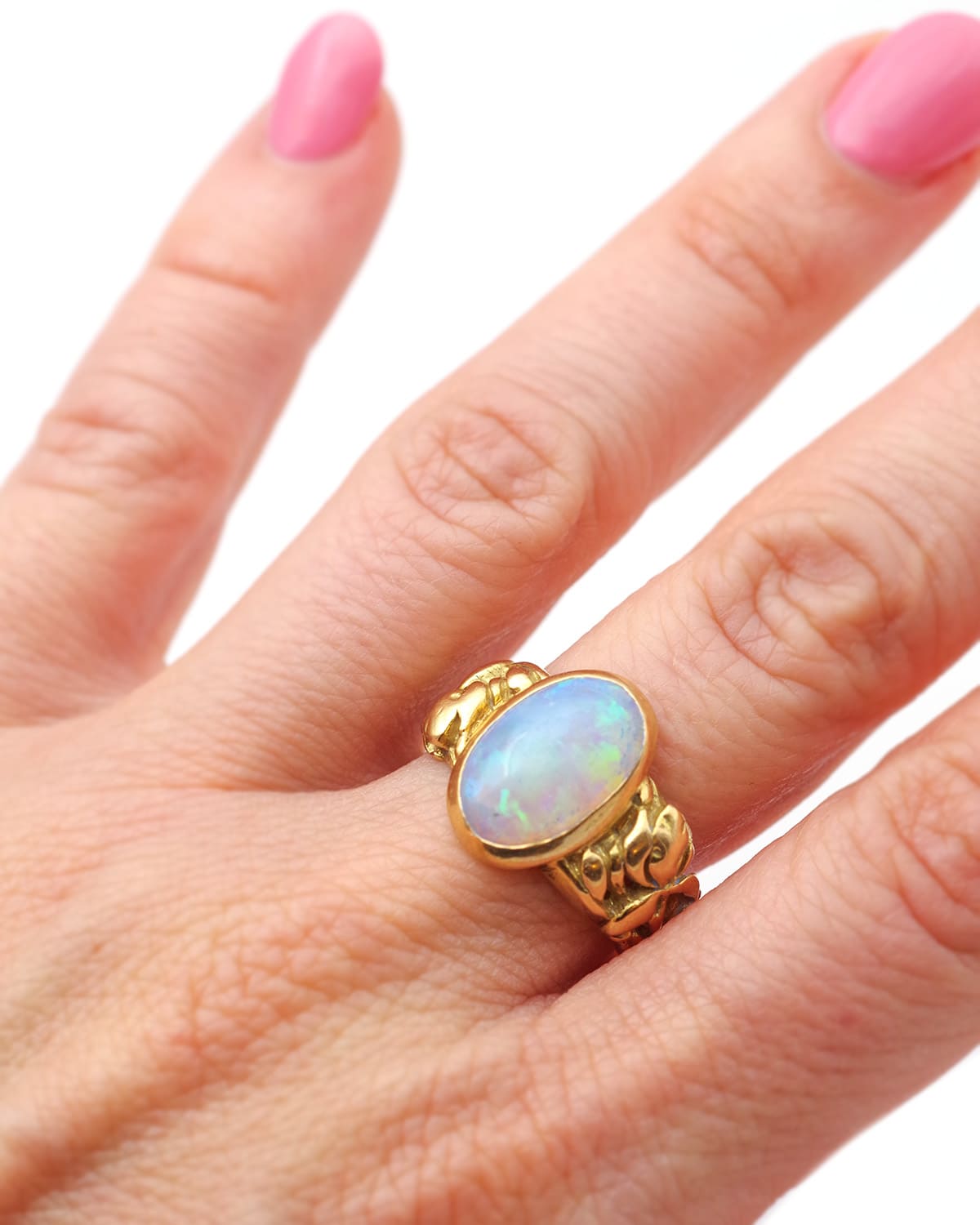 Bague opale iris