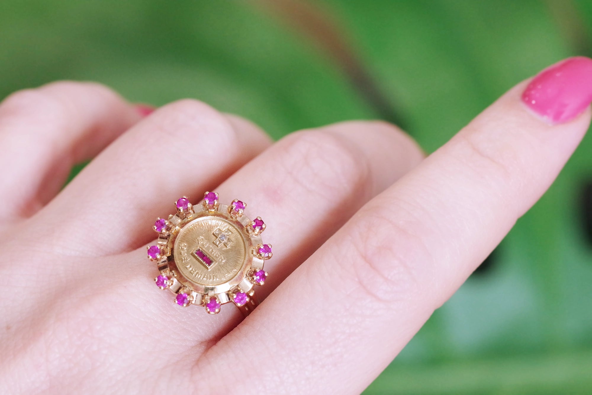 Augis love medal ring