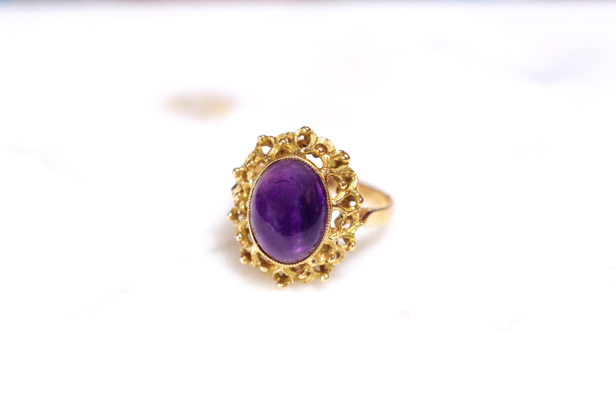 bague vintage amethyste