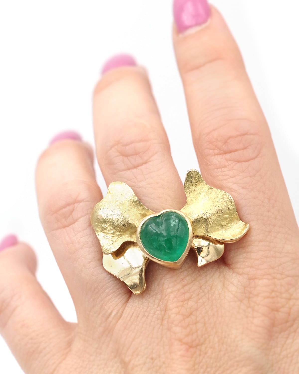 Mid century emerald ring