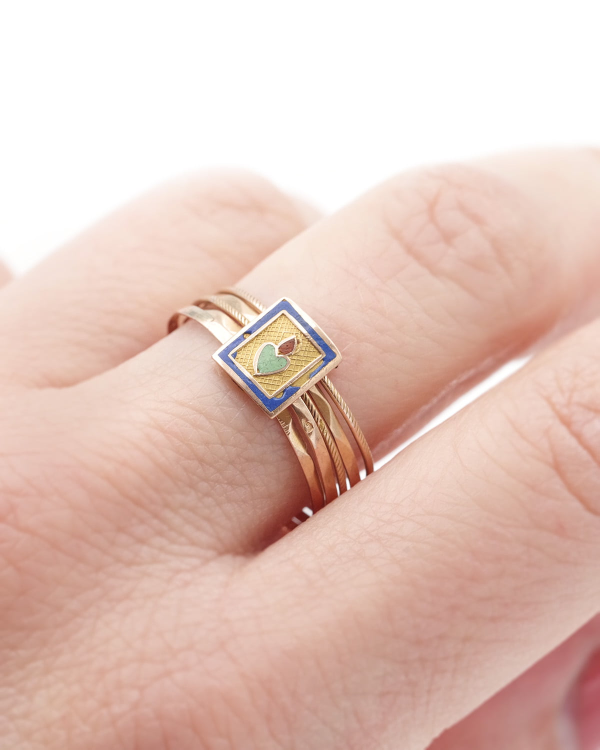 french gold rings