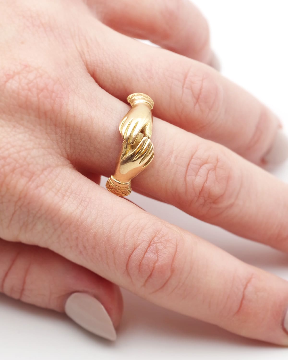 Edwardian faith fede ring