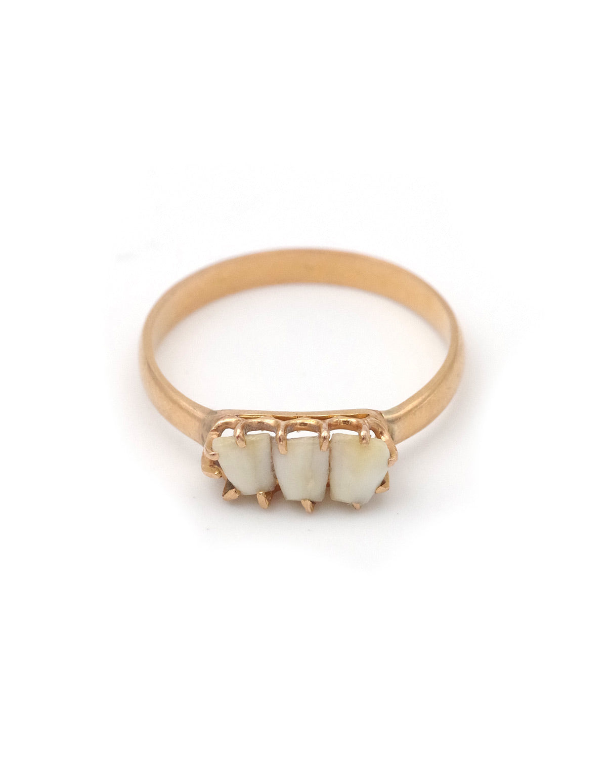 Bague ancienne dents de lait