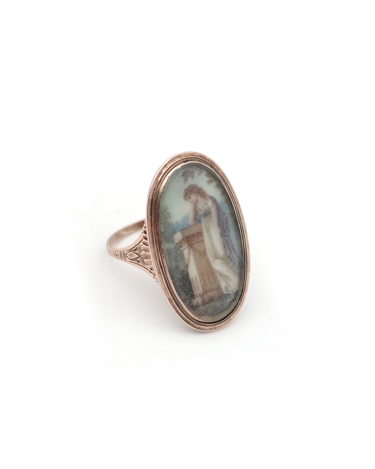 Bague ancienne miniature 18e