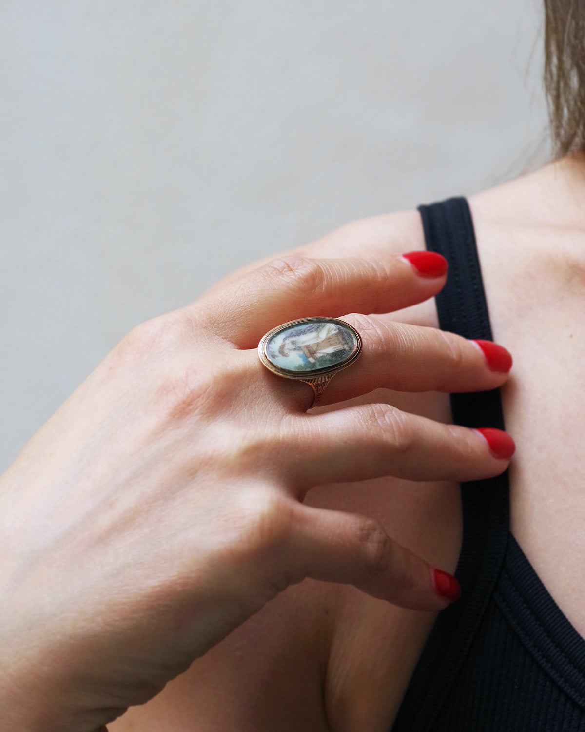 Georgian souvenir ring in gold