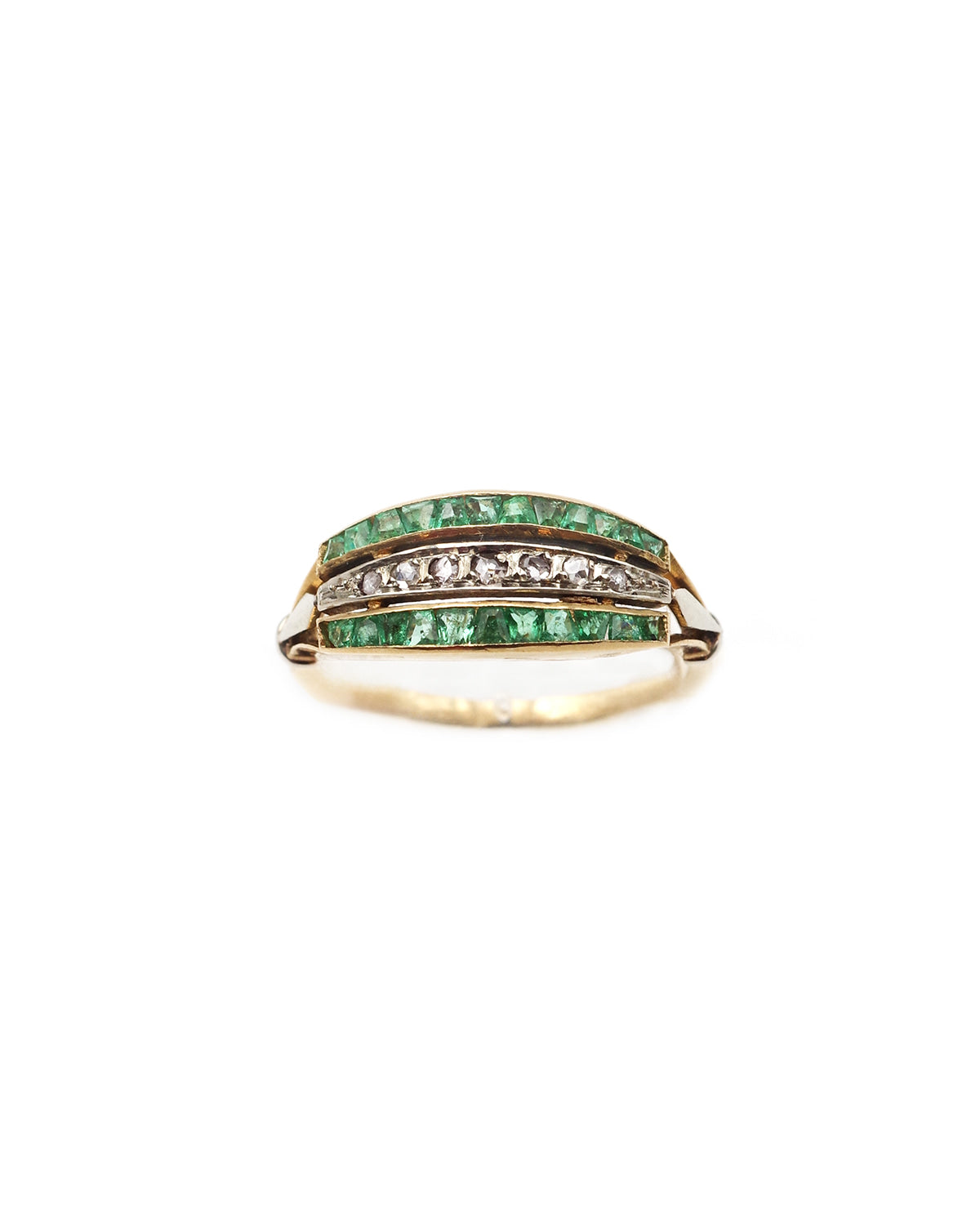 Art Deco emerald ring