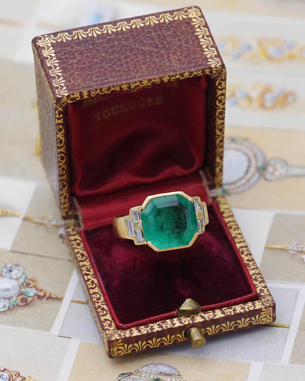 6 cts emerald ring