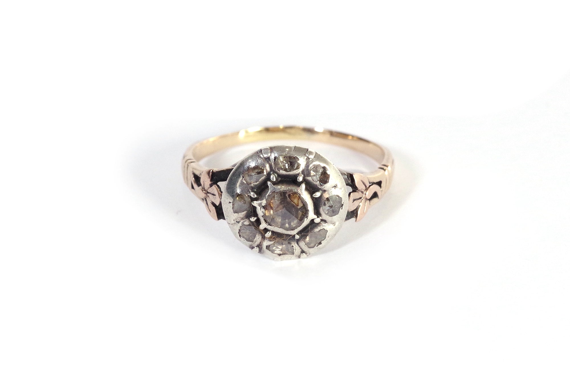 bague diamants ancienne en or