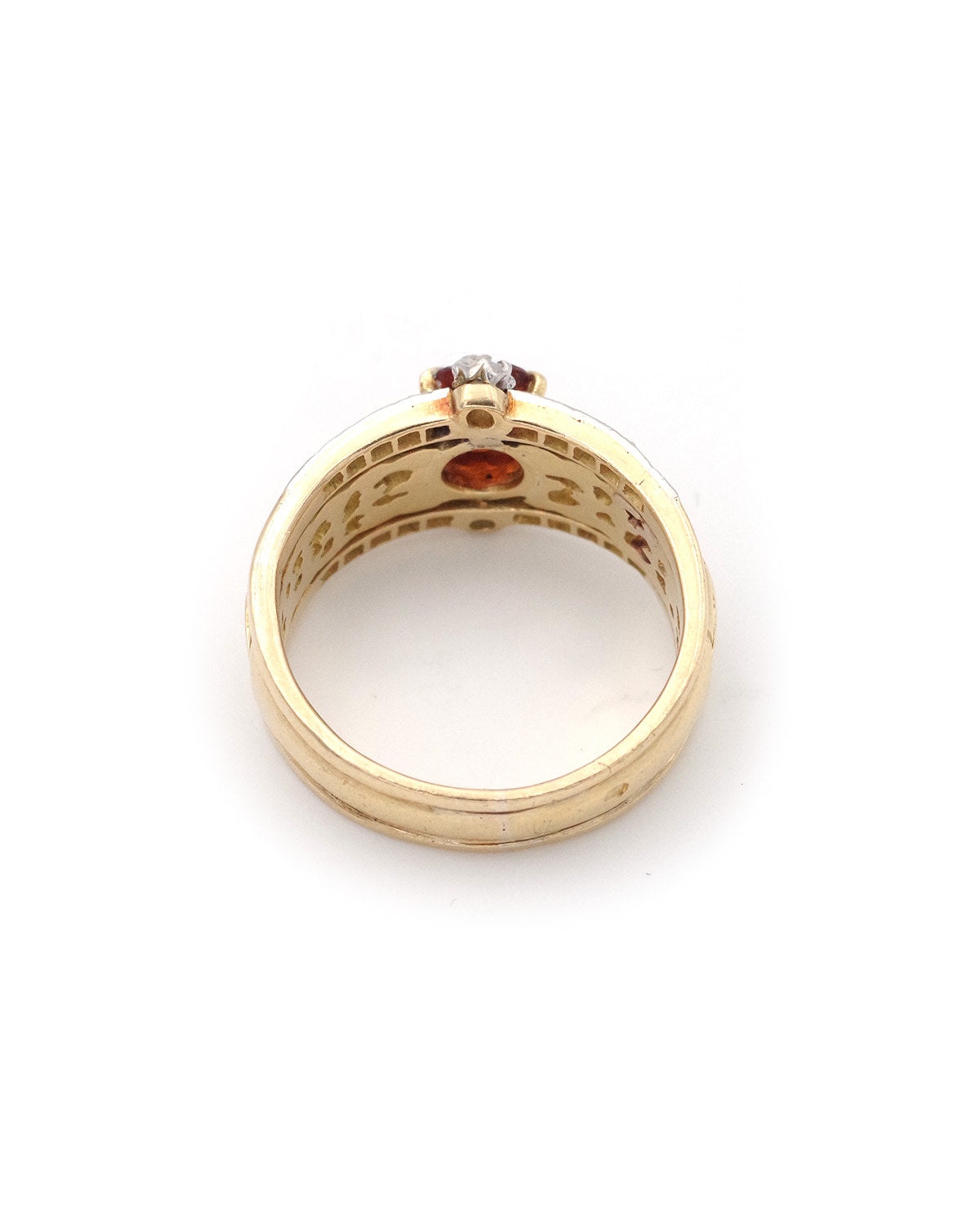 Art Nouveau garnet ring 