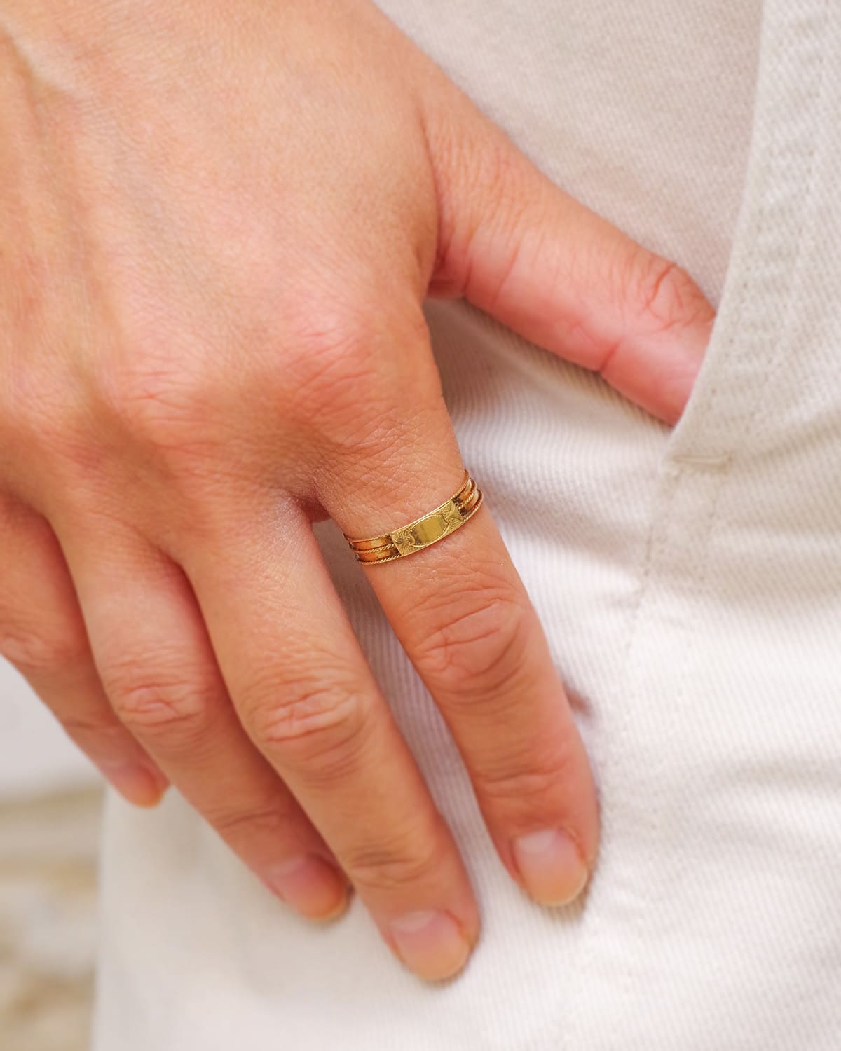 bague chevaliere en or