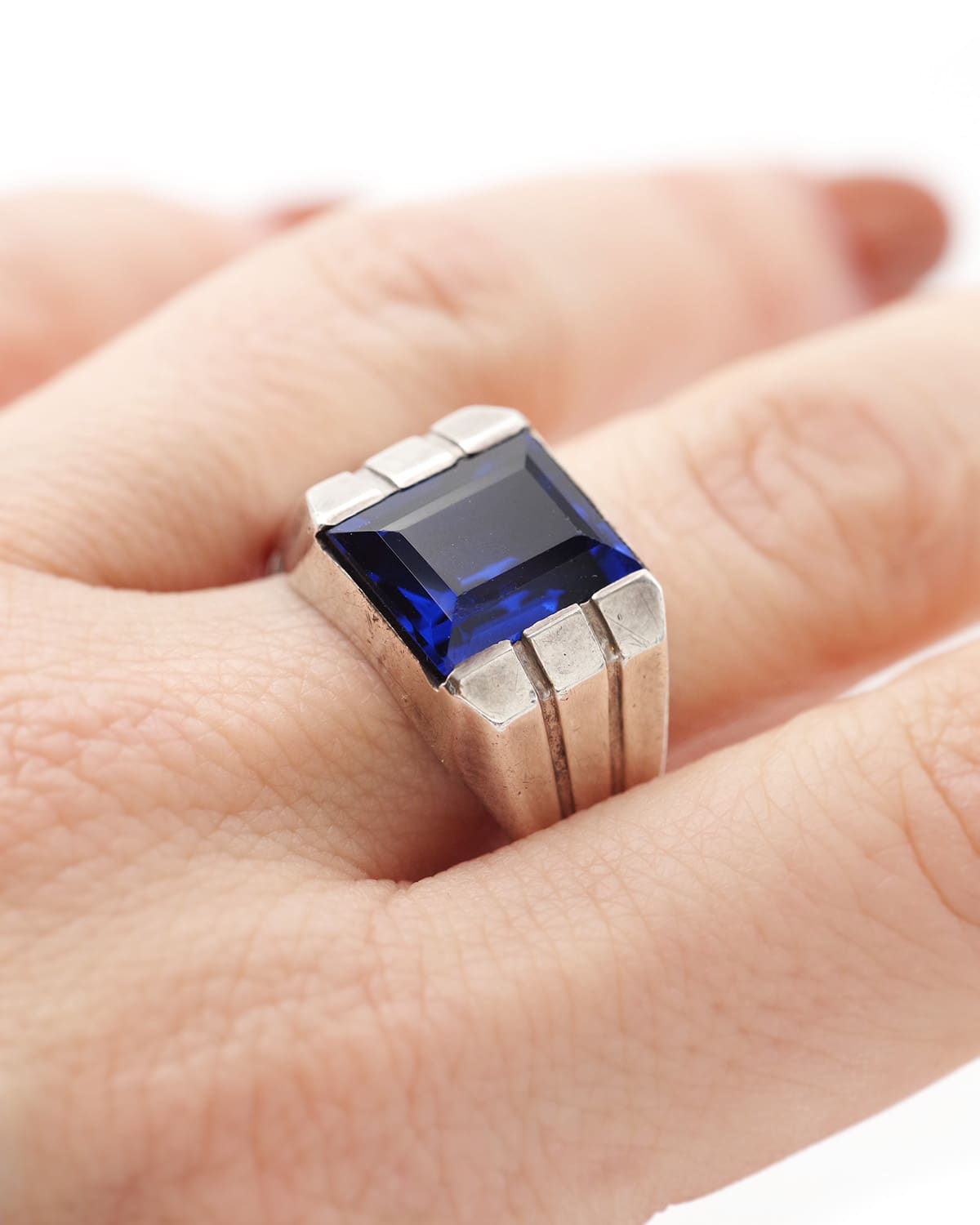 bague tank homme spinelle