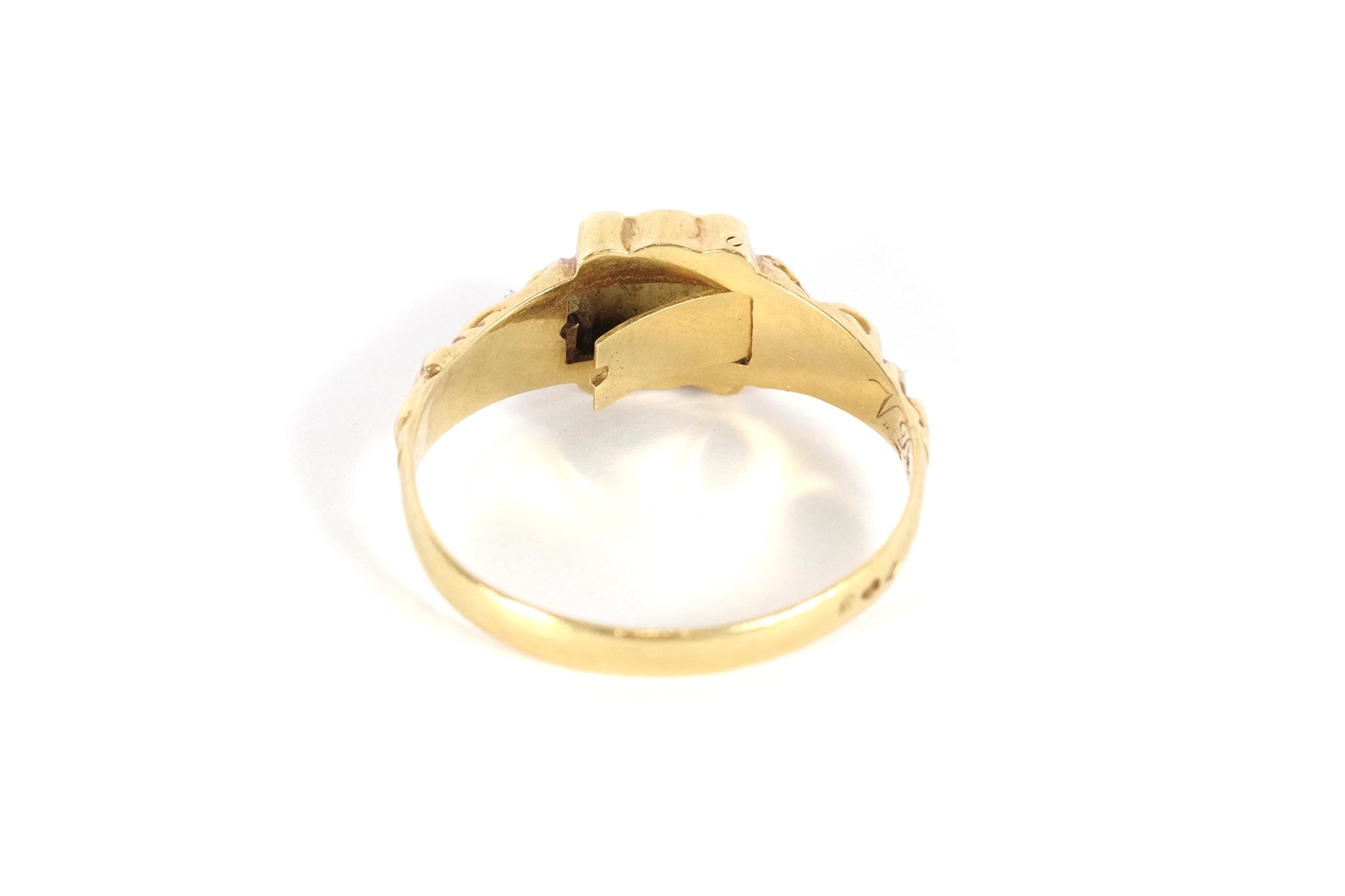 bague secret homme en or