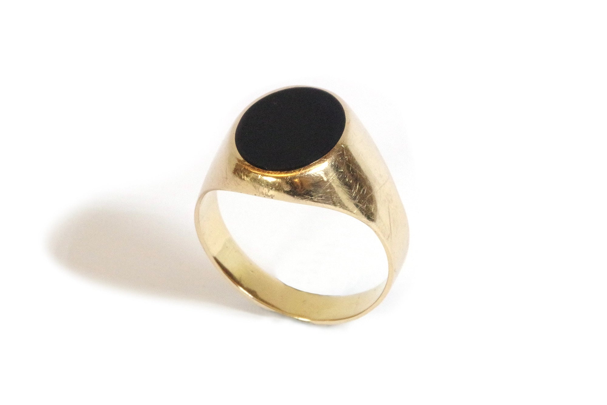 bague chevalière onyx