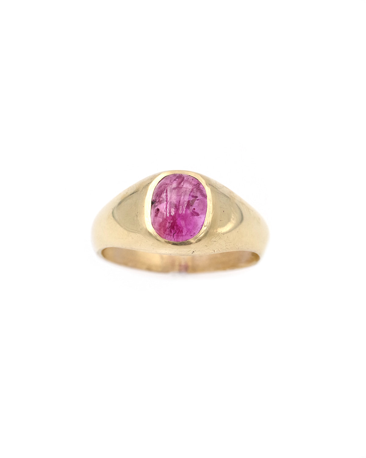 Bague homme rubis en or