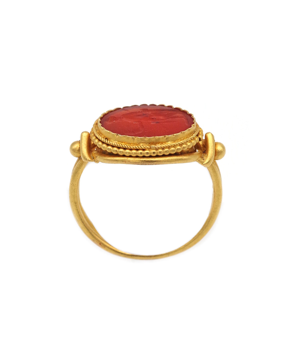Intaglio 22k gold ring