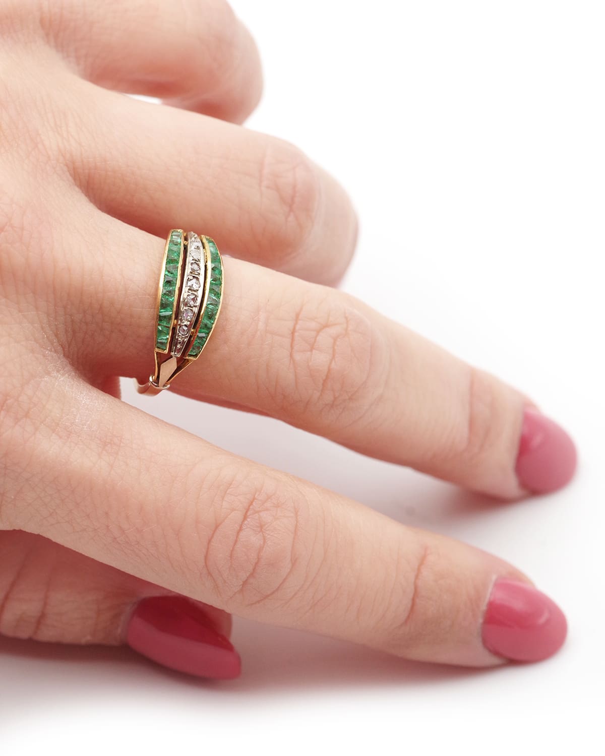 Art Deco emerald ring