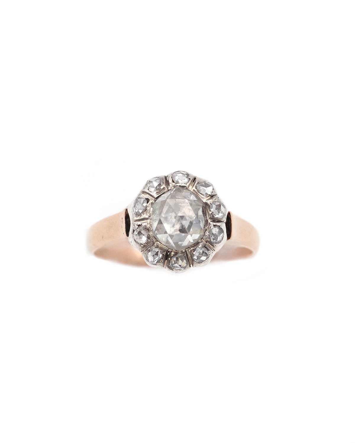 bague marguerite diamants en or