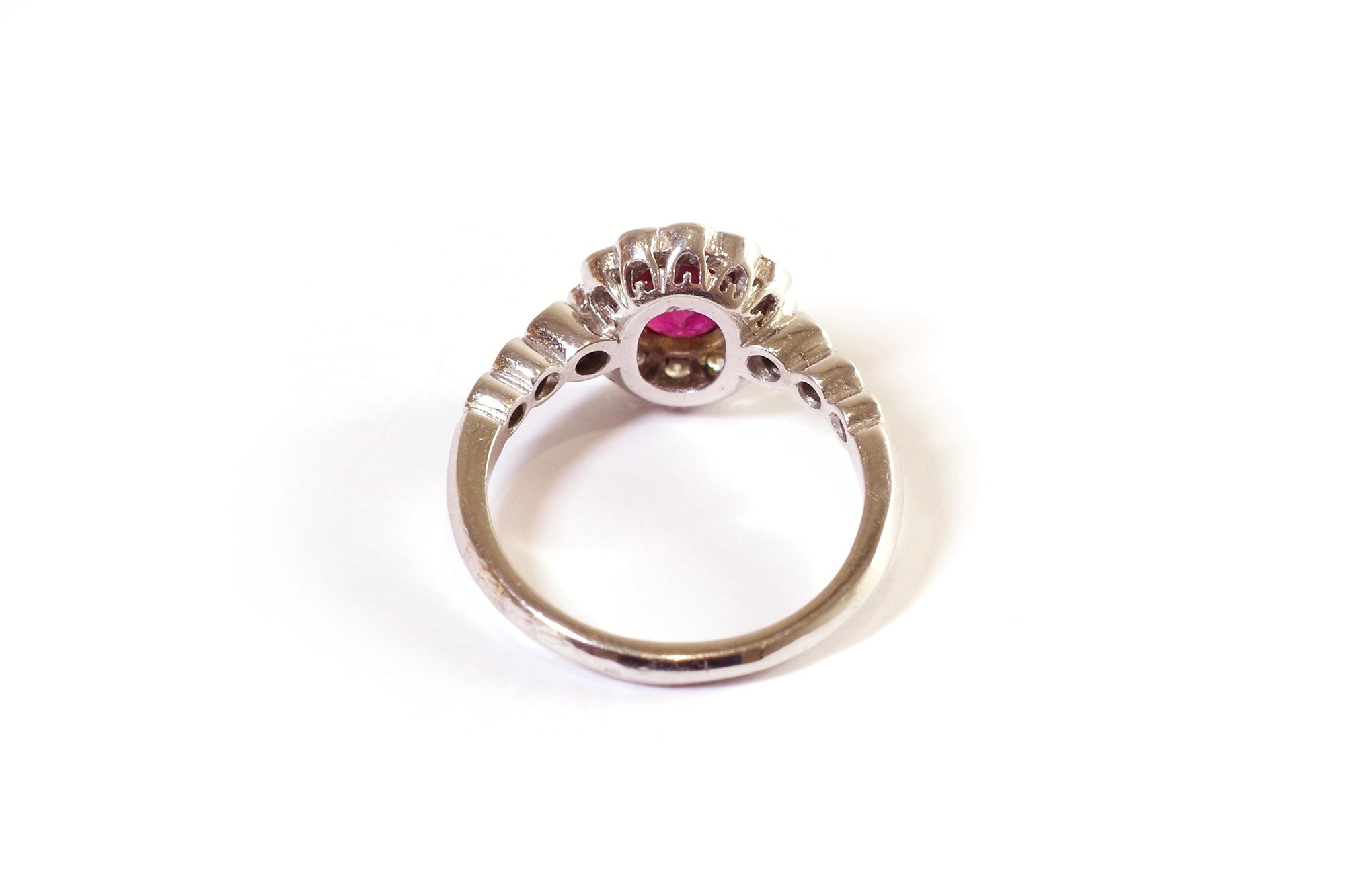 bague mariage rubis diamants