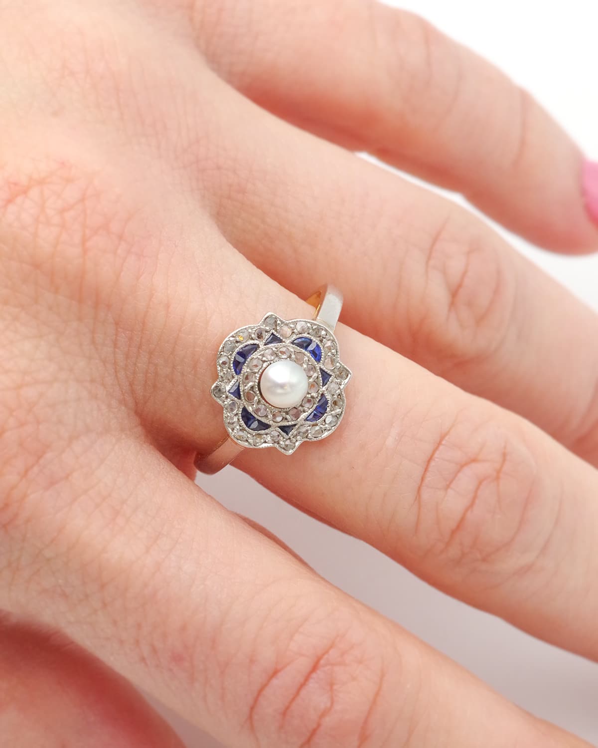 natural pearl ring