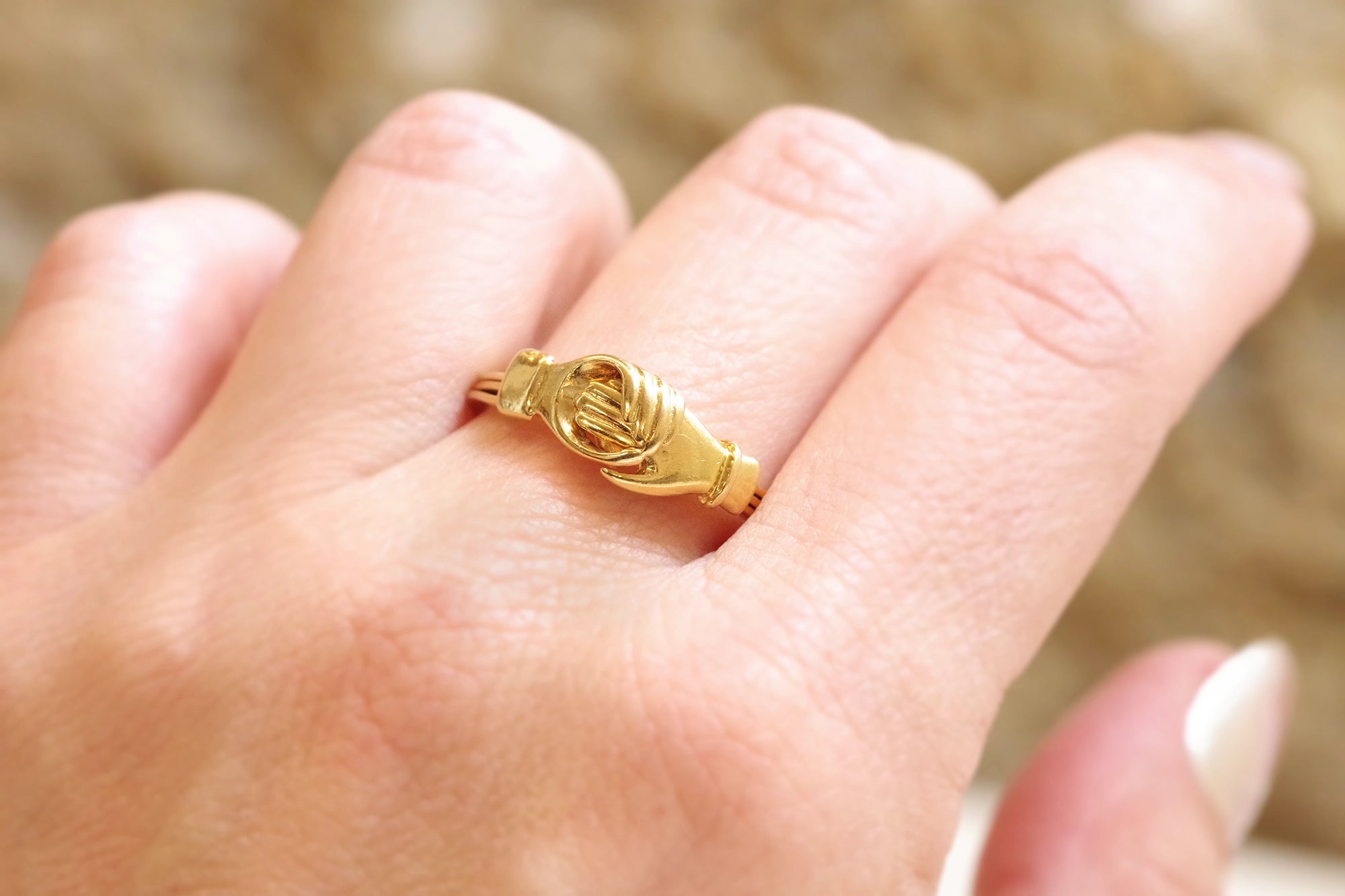 french fede ring in gold