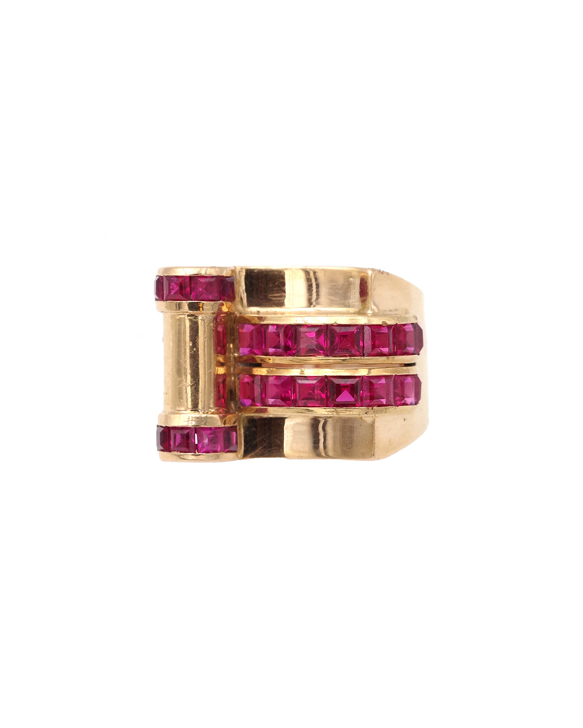 massiv tank ring in gold