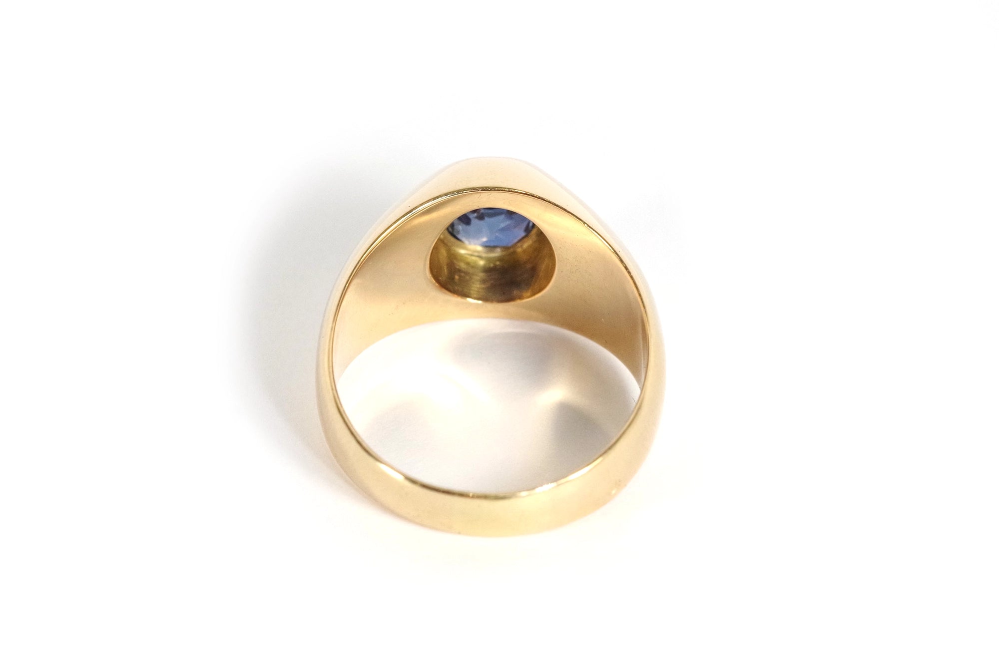 gold gypsy ring sapphire