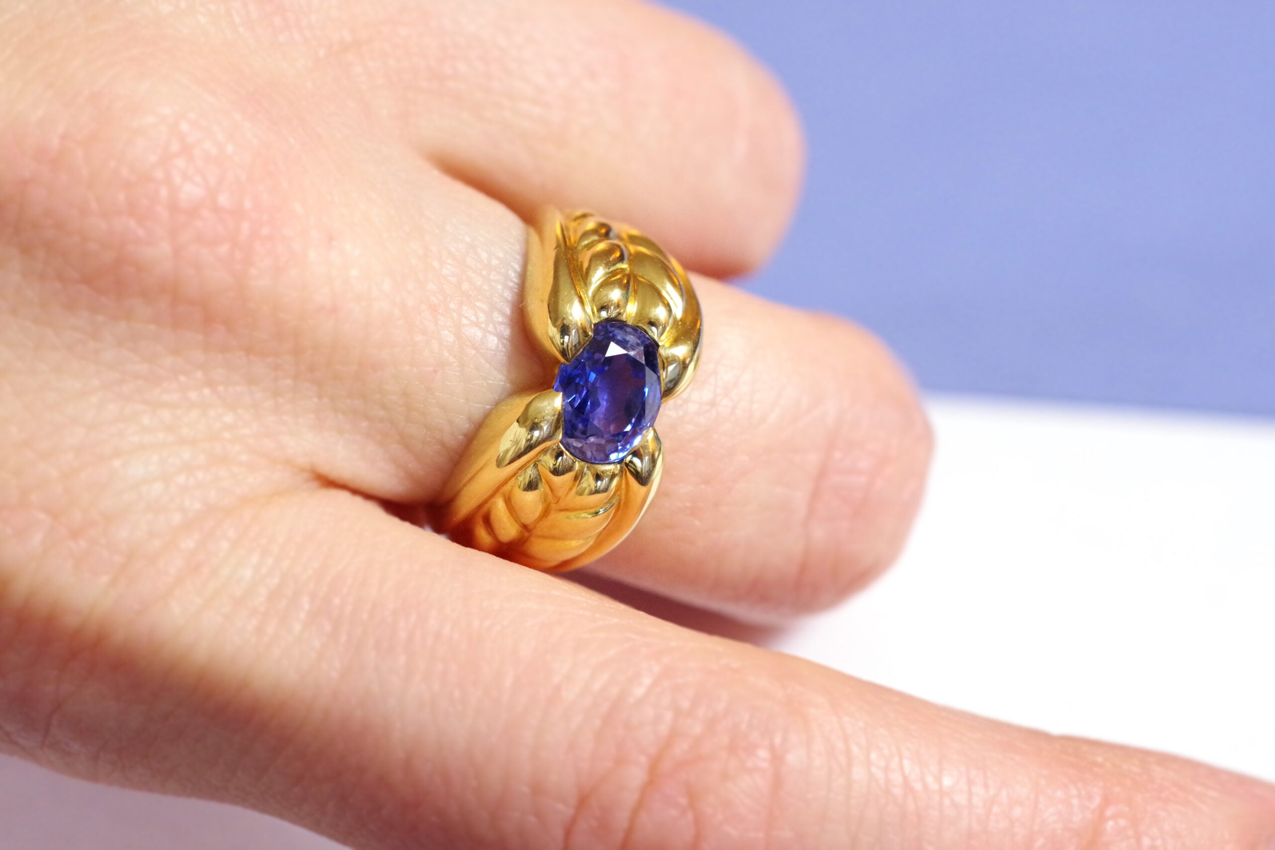 Sri Lanka sapphire ceylon ring