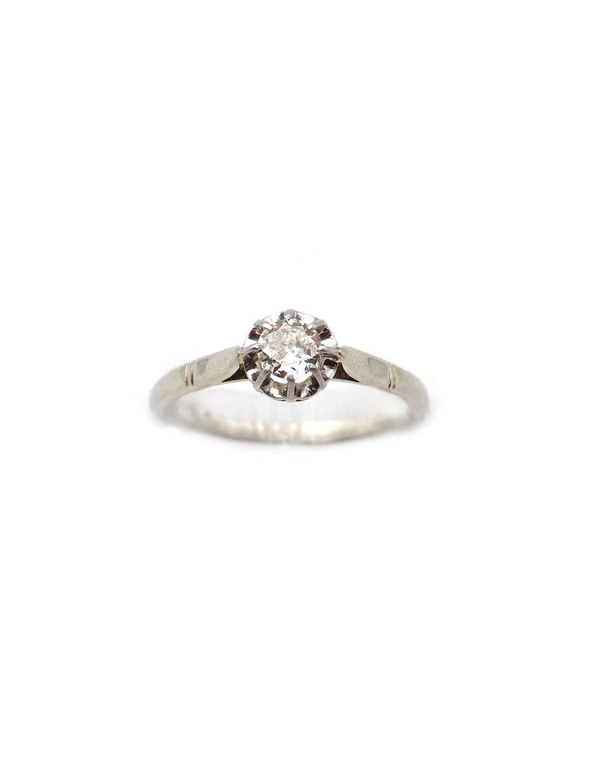 Bague diamant solitaire Art Deco 