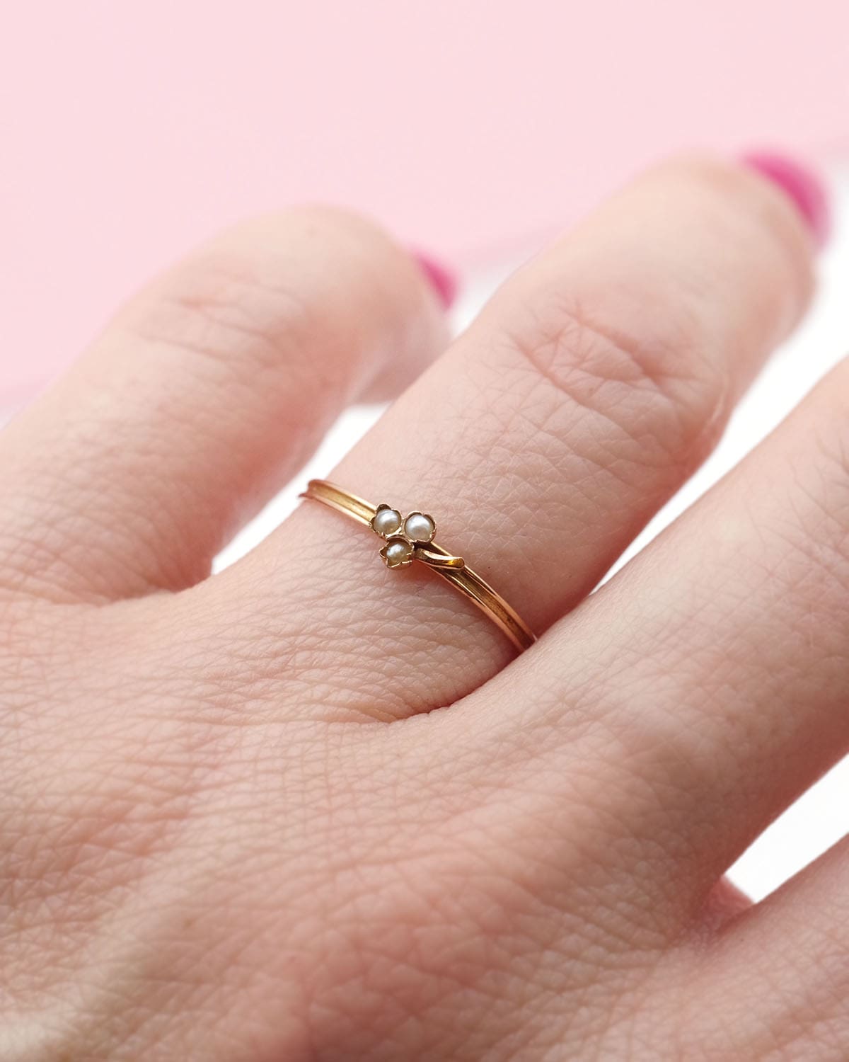 Victorian clover ring