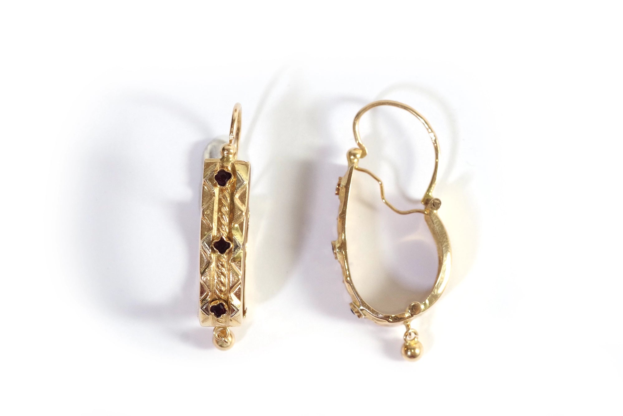 Poissardes earrings in gold