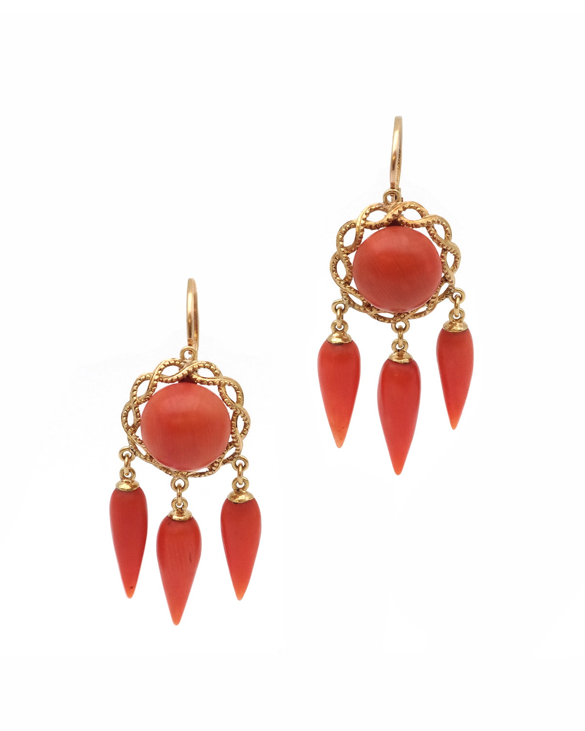 boucles girandoles en or