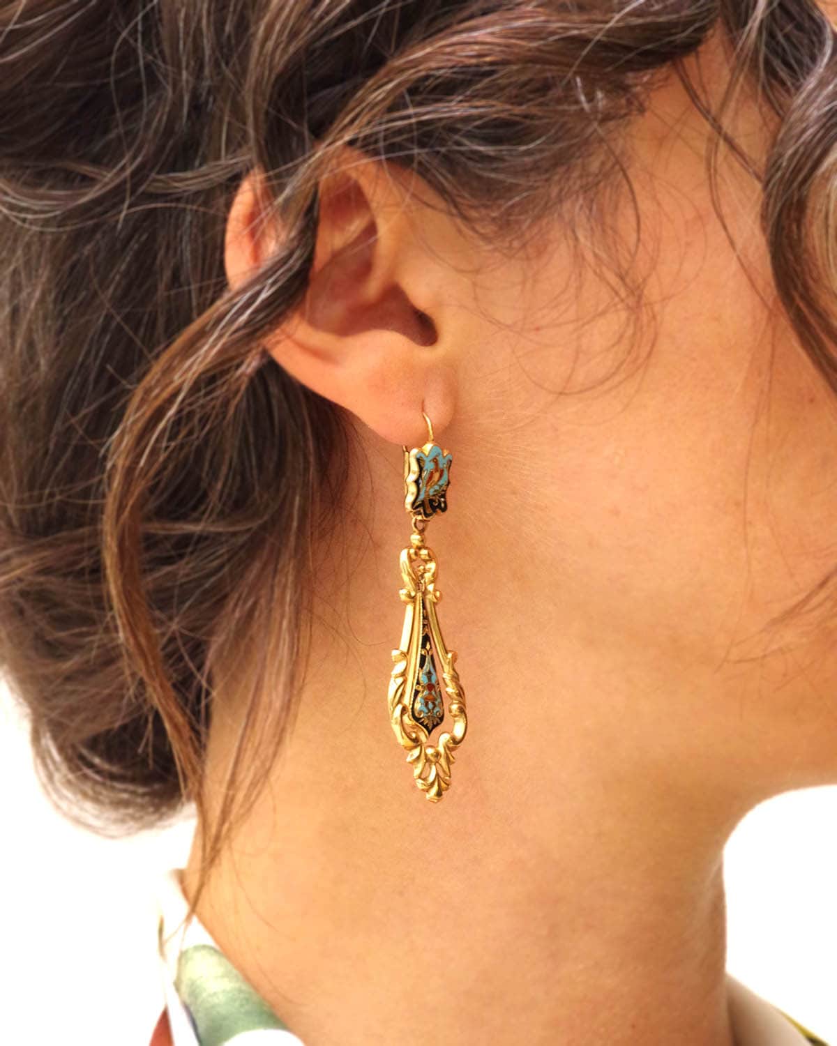 Boucles d'oreilles longues Louis-Philippe
