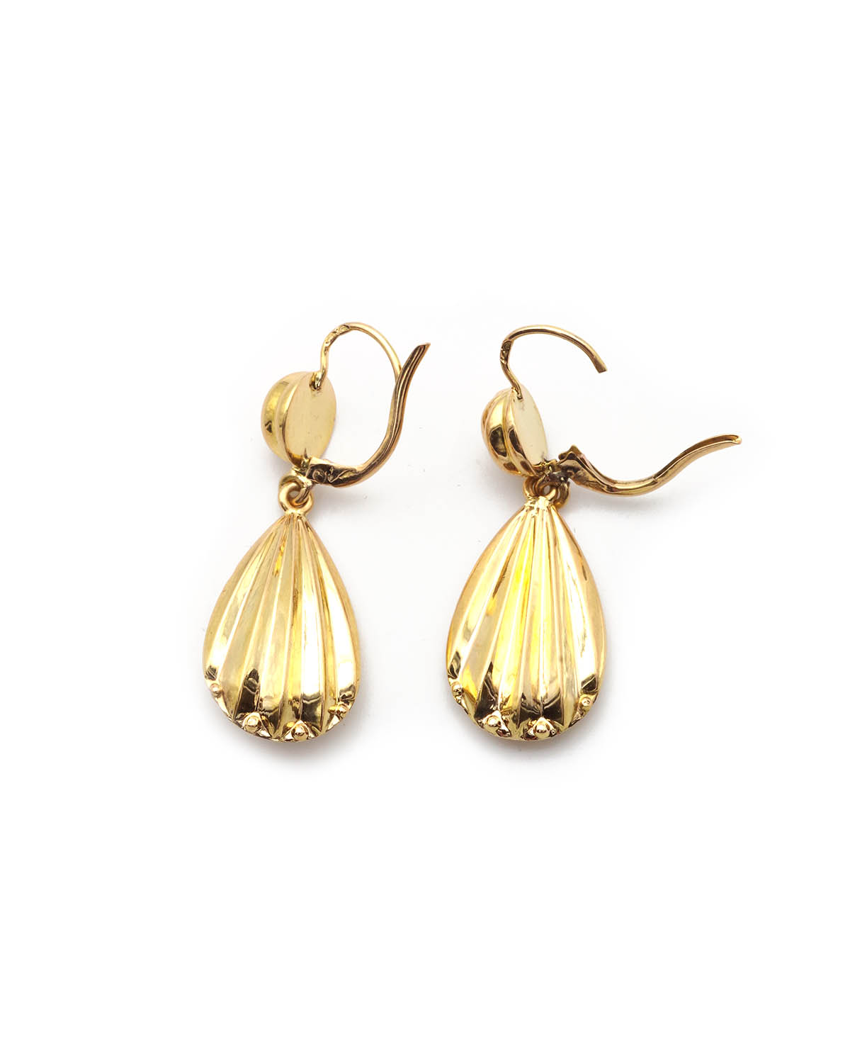 Gold dangle earrings