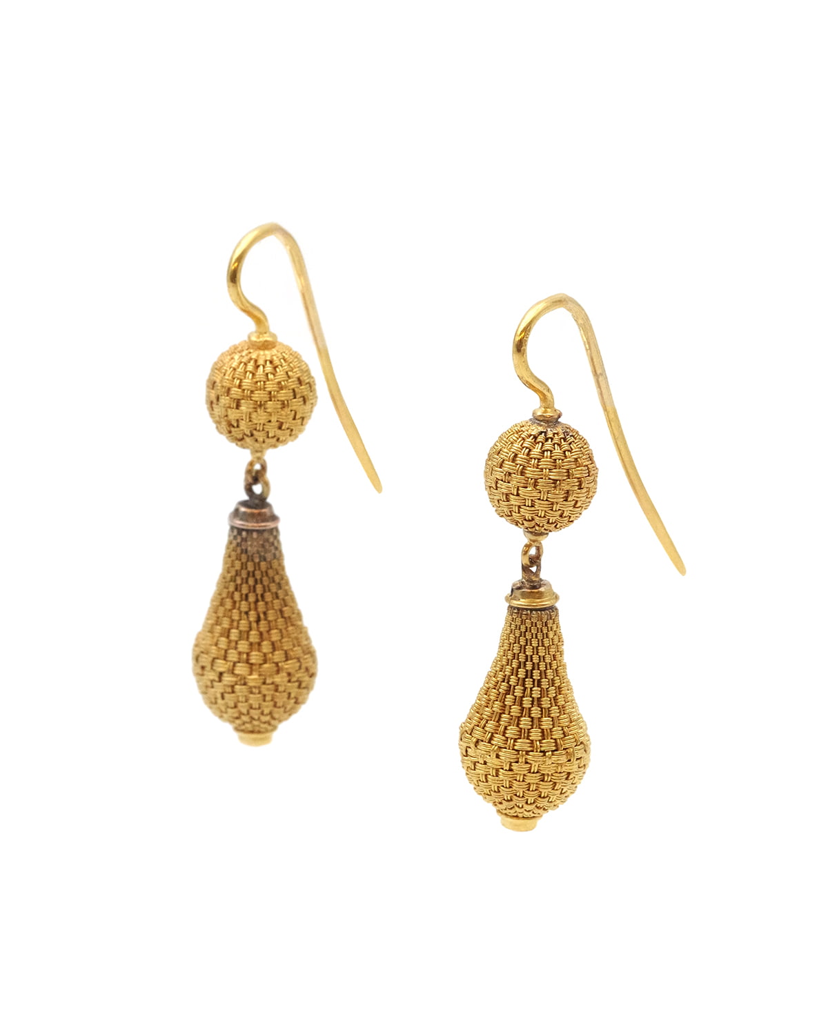 Pendants d'oreille ancien en or
