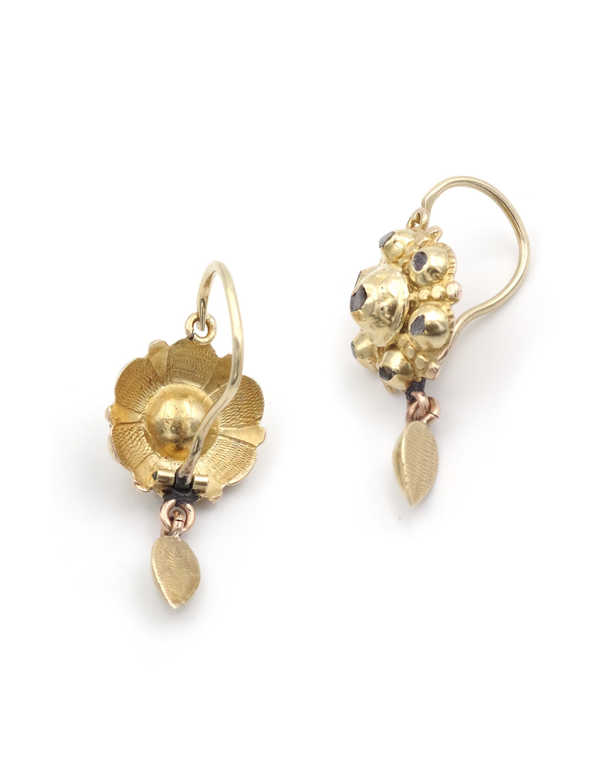 Antique diamond iberian earrings