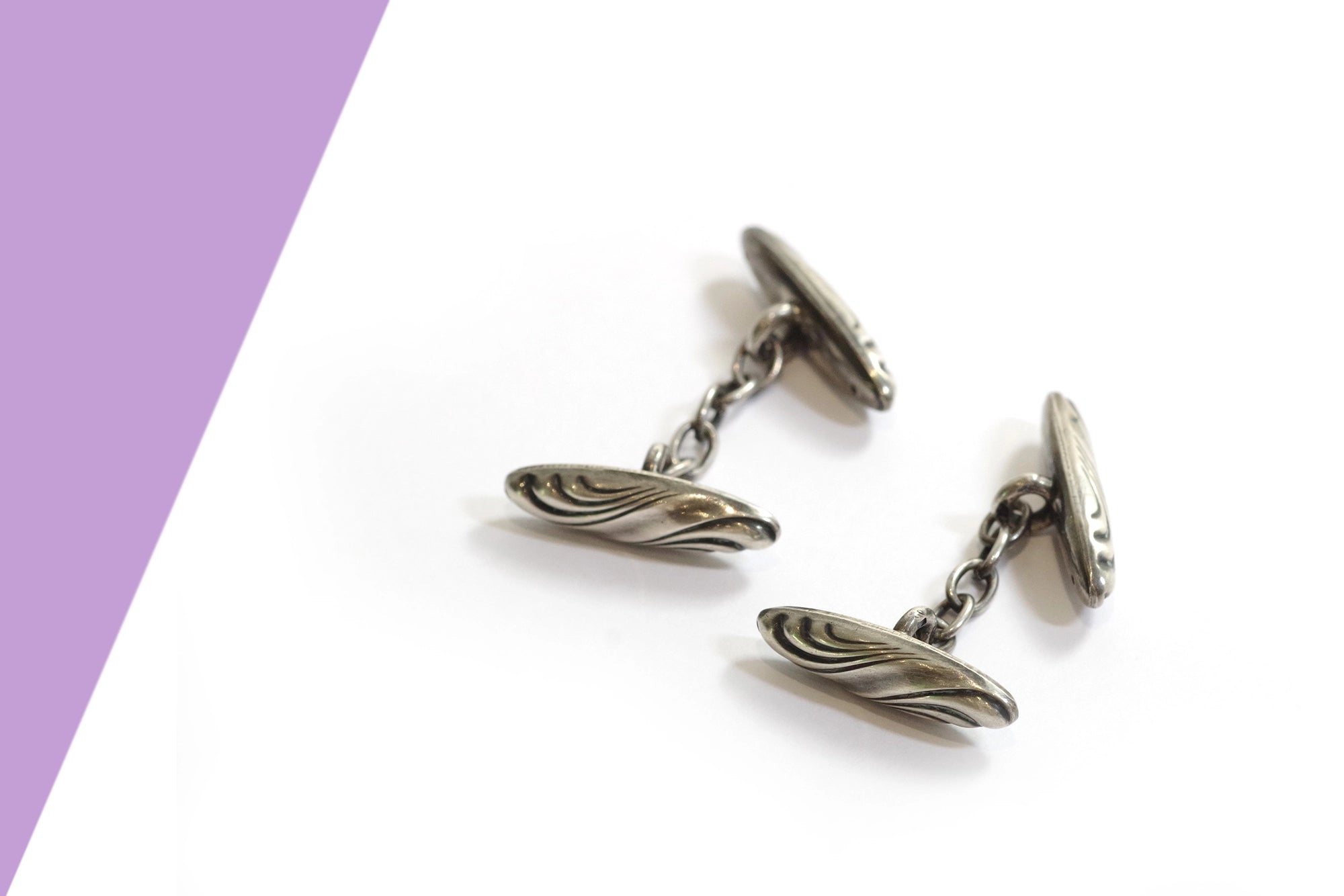 Silver cufflinks for men