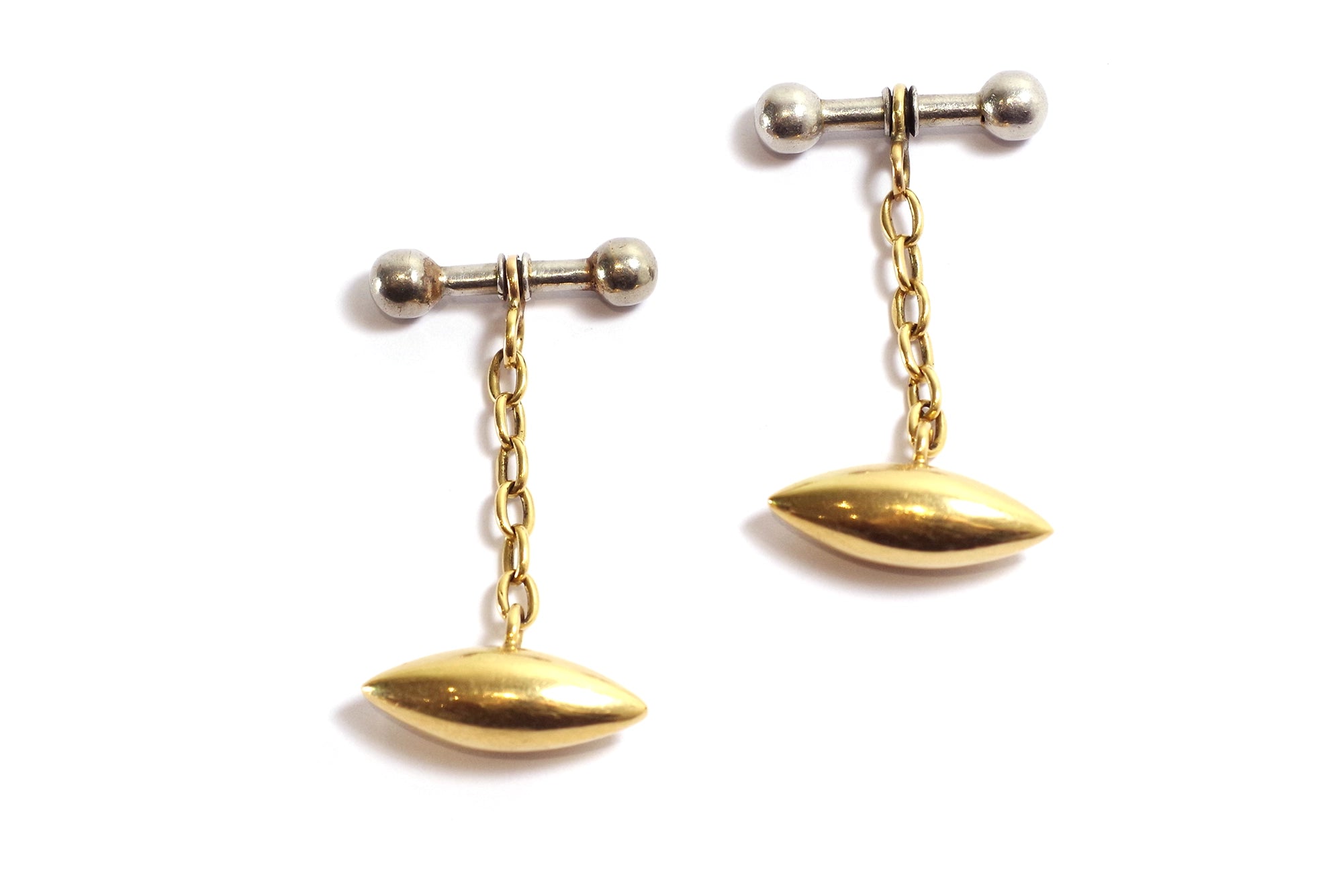 gold cufflinks modern jewelry