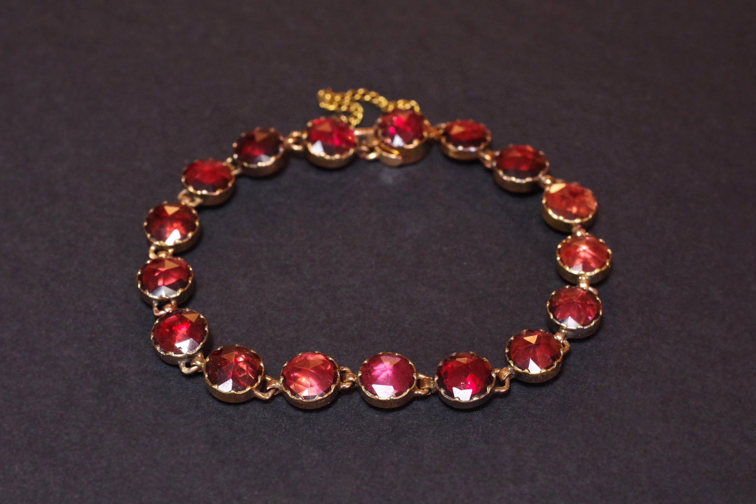 bracelet ancien grenats de Perpignan bijou regional