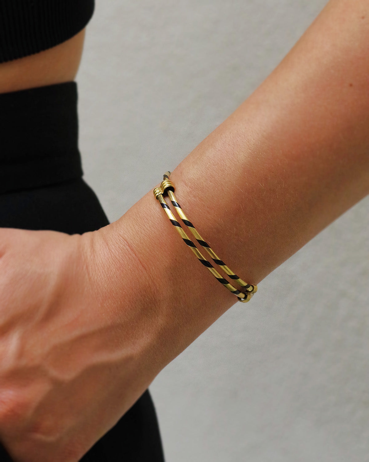 Bracelet reglable ancien poil éléphant