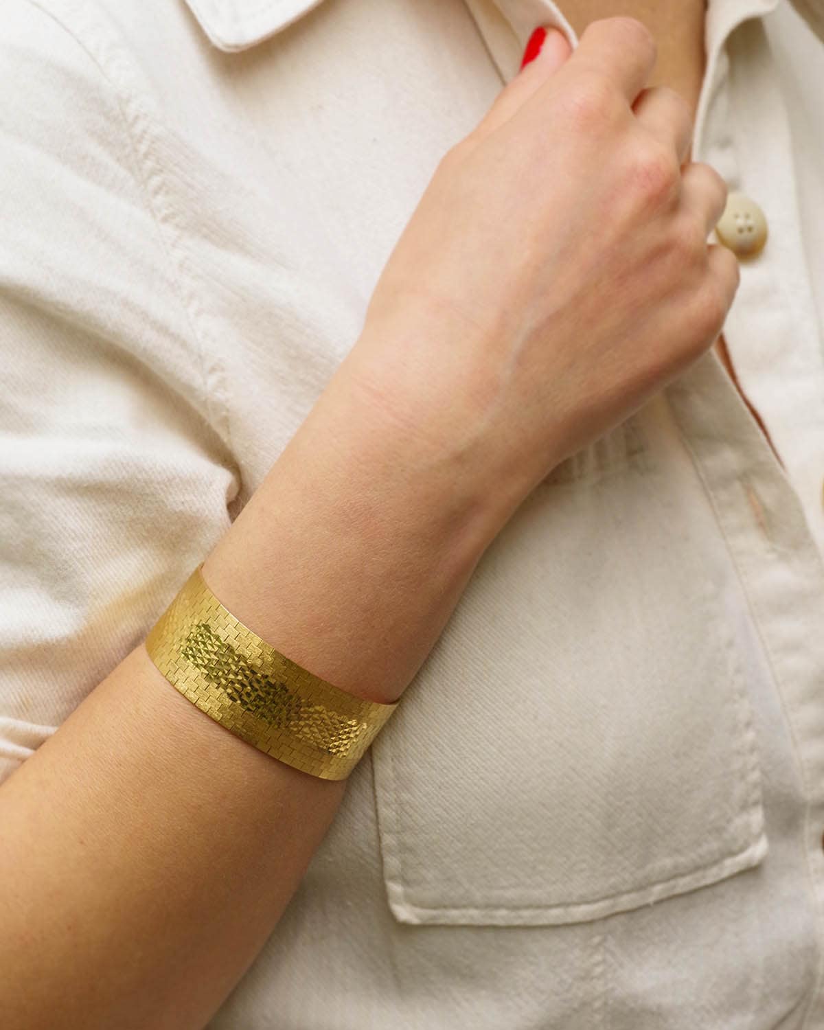 Bracelet italien ruban en or