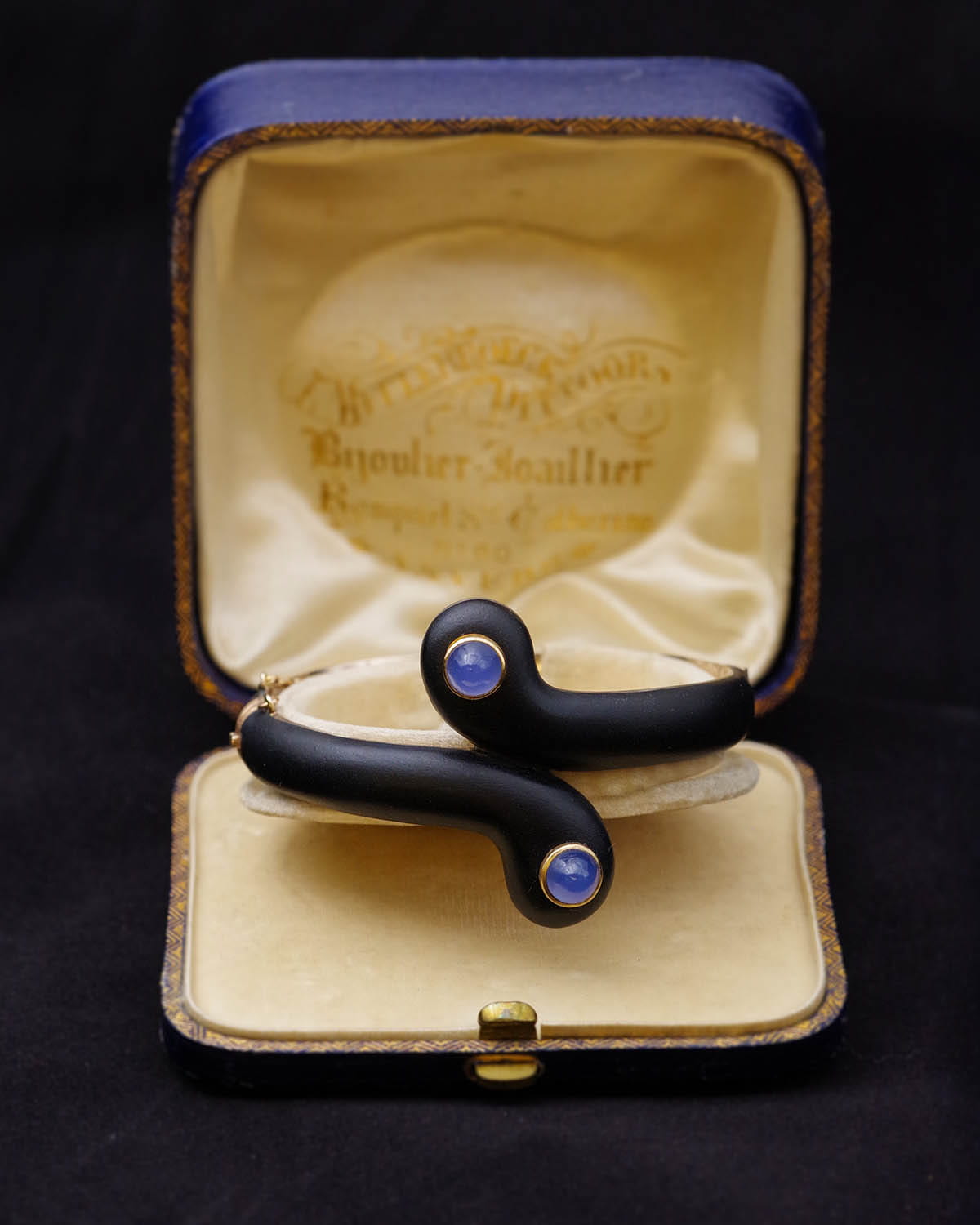 Bracelet calcédoine bleue